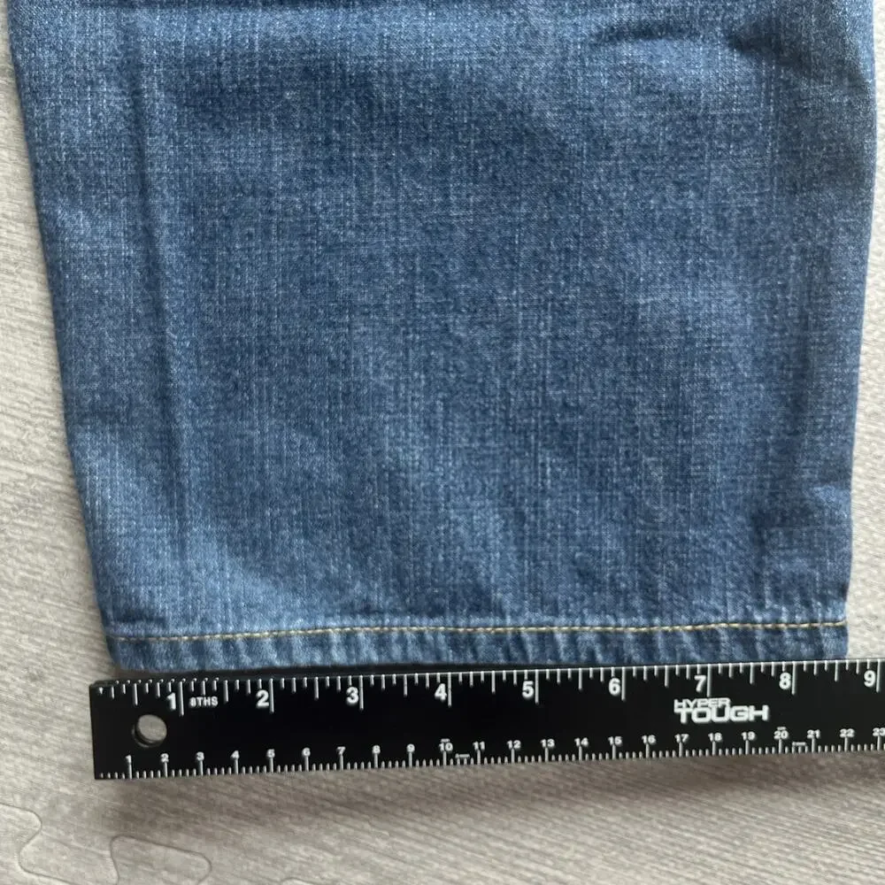 Vintage Nautica Jeans Mens 36x30 Blue Denim Straight Baggy Grunge Skater Y2K - Picture 8 of 8